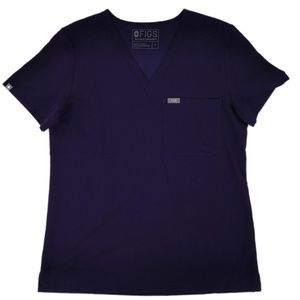 Figs Scrub Top Women's Purple One-Pocket Catarina